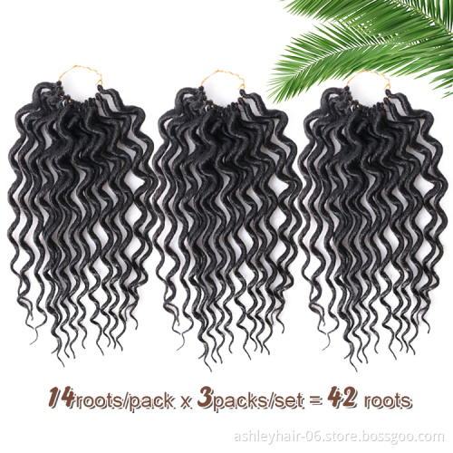 Julianna Synthetic Kids Hair Extensions Crochet Kid Style Machine Wholesale Korean Faux Locs Designer Kids Curly Hair